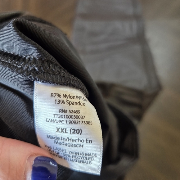 Women's High Rise Stretch Faux Leather Leggings High Waisted XXL 20 - Picture 6 of 7